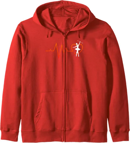 Vista 7 de Majorette Heartbeat Gymnastics Baton Twirling Zip Hoodie