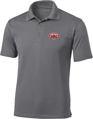 Vista 93 de Polo atlético de micro piqué NCAA para hombre Prime con cuello propio
