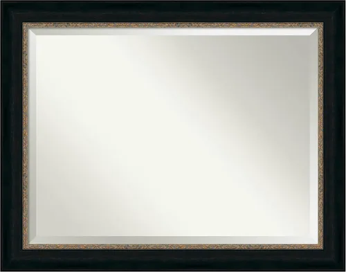 Vista 13 de Amanti Art Bronze Bathroom Mirror for Over Sink, 27x27 Paragon Bronze Square Vanity Mirror, Medium Traditional Frame, Hangs Horizonally and