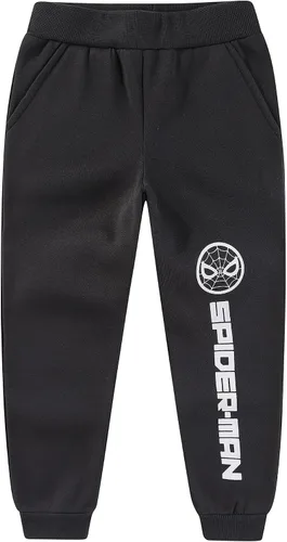 Vista 6 de Marvel Spider-Man Conjunto de Sudadera con Capucha y Pantalones para Niños Pequeños y Niños Grandes Negro
