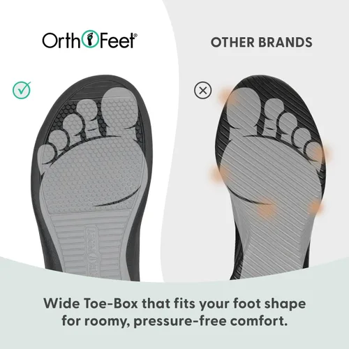 Vista 6 de Orthofeet Sandalia deportiva ortopédica Venecia ajustable de cuero para mujer