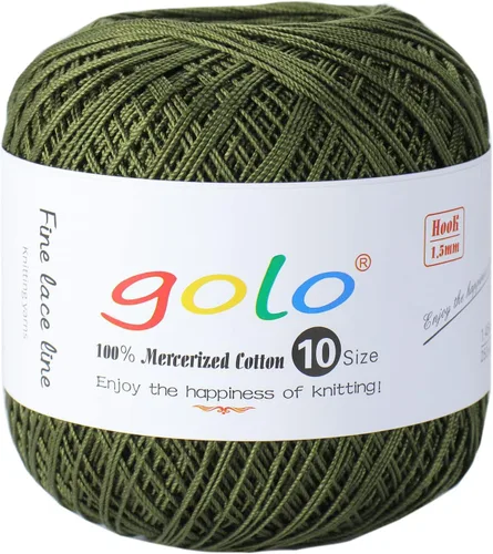 Vista 116 de Golo - 3 bolas de hilo de ganchillo tamaño 10, hilo de crochet para tejer a mano 102