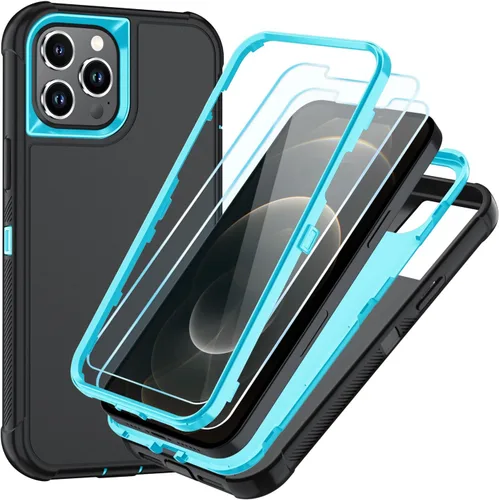 Vista 41 de SunStory Funda compatible con iPhone 11 con protector de pantalla HD, 3 capas de alta resistencia de cuerpo completo, funda protectora híbrida 3