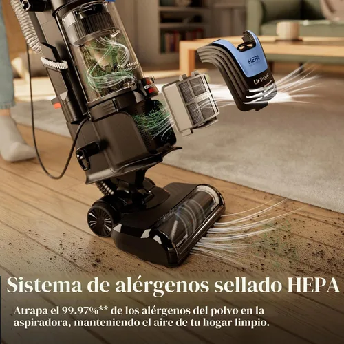 Vista 3 de Bissell Borrador de pelo de mascotas con potente succión, HEPA, rollo de cepillo sin enredos, 39883