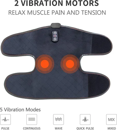 Vista 8 de Comfier Paquete de masajeador de espalda y rodilla Cojín de asiento de masaje de tejido profundo, almohadilla para silla de masaje para alivio