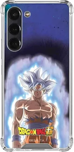 Vista 9 de Skinit Funda transparente compatible con Galaxy S23 Plus, diseño oficial de Dragon Ball Super Goku