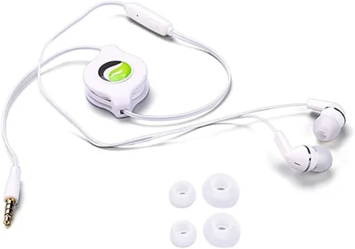Vista 3 de Auriculares retráctiles compatibles con Amazon Kindle Fire HDX 8.9 (versión 2013), 7 (versión 2013), HD 7 (versión 2013) – Auriculares manos libres
