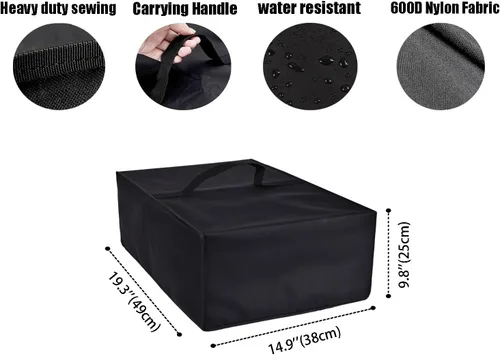 Vista 4 de Protector de funda para horno de microondas, tela de nailon, a prueba de polvo, protección para Black+Decker EM720CB7, horno de microondas digital