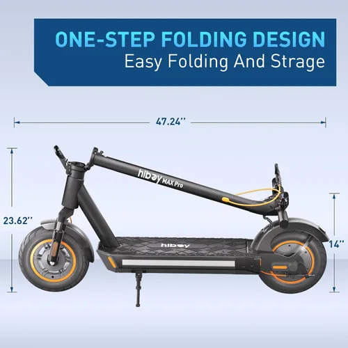 Vista 6 de Hiboy MAX Pro Electric Scooter, 46.6 Miles & 22 MPH Commuting E-Scooter
