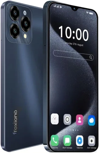 Vista 4 de Teléfono celular, teléfono inteligente Android desbloqueado, pantalla Octa-Core 6.52 pulgadas HD+ 90Hz, batería de 4000 mAh, perfecta para negro