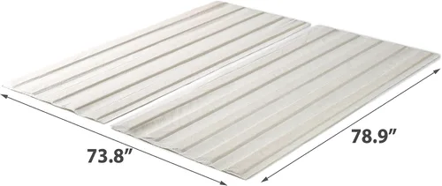 Vista 2 de Zinus - Listones de madera maciza para cama Bunkie Board con cubierta exterior de tela, no requiere montaje, color natural