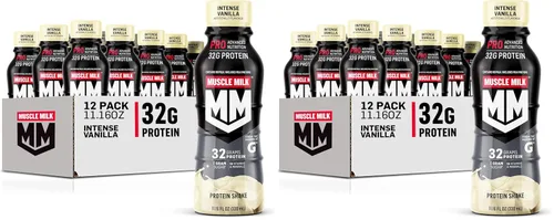 Vista 11 de Muscle Milk Pro Advanced Nutrition - Batido de proteínas, chocolate Knockout, botella de 11.16 onzas líquidas, paquete de 12, 1.13 oz de proteína