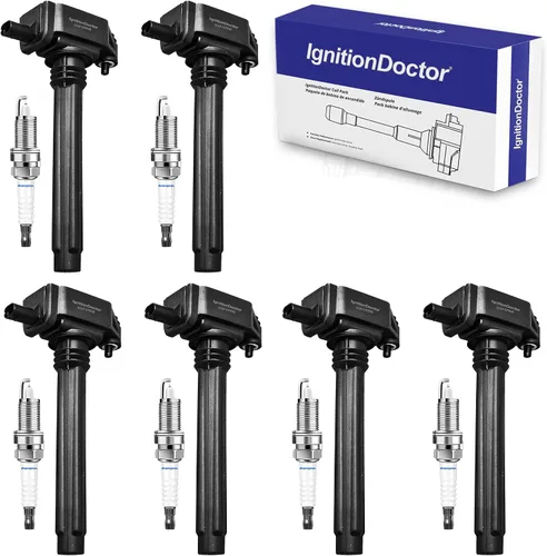 Vista 9 de Bobina de encendido UF267 y bujías, juego de 6 compatibles con V6 3.0 3.3 (1999-2008), Lexus RX300, RX330, ES300 RX400h, Toyota Camry Highlander