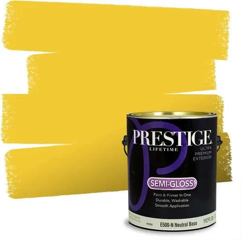Vista 176 de PRESTIGE Pinturas de pintura exterior e imprimación en uno, 1 galón, plano, combinación comparable de Benjamin Moore* Pila de heno