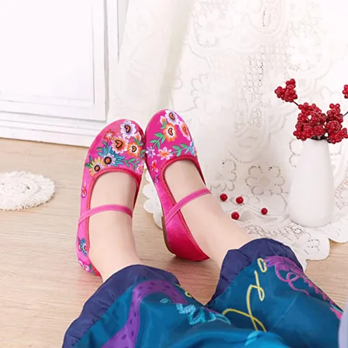Vista 2 de Bkotoo Encanto Mirabel - Zapatos de vestir para niñas - Cosplay Isabela Madrigal Princess Costume Shoes