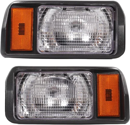 Vista 7 de EVGATSAUTO Faros delanteros LED, par de faros delanteros LED de precedentes de coche, faros delanteros 101988002 Super Brightness Reemplazo