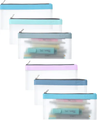 Vista 25 de Mr. Pen - Estuche transparente para lápices, paquete de 3, estuche transparente para lápices, bolsas para lápices