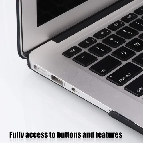 Vista 7 de iCasso Funda para MacBook Air de 13 pulgadas (versión anterior 2010-2017), carcasa protectora rígida de plástico y cubierta de teclado solo
