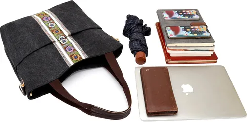 Vista 7 de Silkarea - Bolso bandolera para mujer, diseño vintage