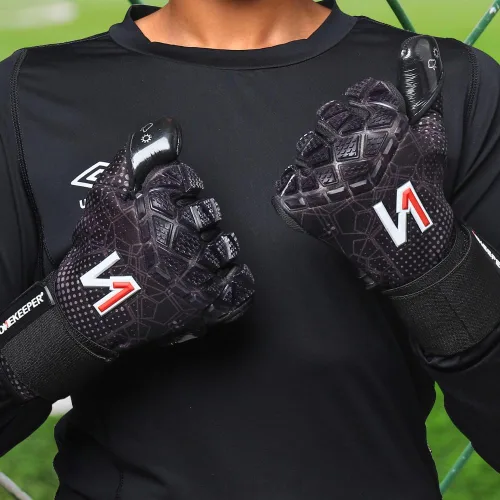 Vista 5 de ONEKEEPER C-TEC - Guantes de portero de nivel profesional para niños, jóvenes y adultos, guantes de portero de fútbol GK Látex de contacto