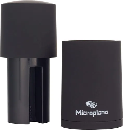 Vista 2 de Microplane Molinillo manual de especias - Molinillo de canela y rallador de nuez moscada (negro)