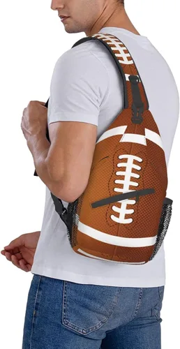 Vista 7 de SURERUIM Bolso bandolera estampado con patrón para mujeres y hombres, mochila cruzada para el hombro, bolsas de pecho, gimnasio, viajes, senderismo