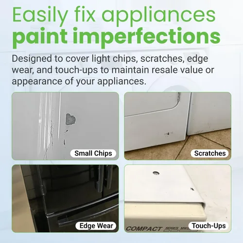 Vista 4 de TouchUpDirect Perfect Match - Pintura de retoque negra para electrodomésticos Whirlpool Negro (WHI002)