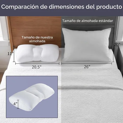 Vista 8 de Remedy, almohada con relleno microgranulado