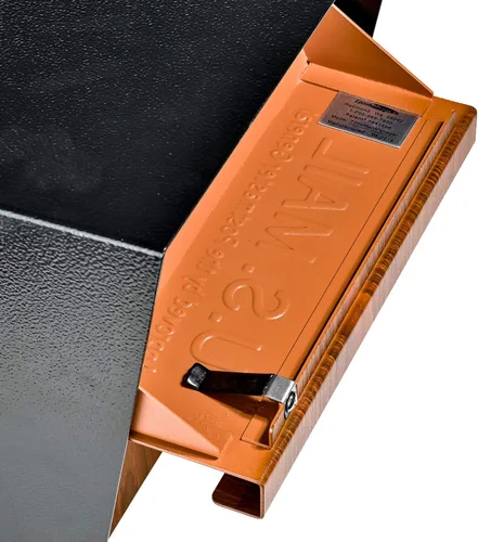 Vista 4 de Mail Boss Curbside, Wood Grain 7510 Mail Manager Buzón de seguridad con bloqueo, acero, negro