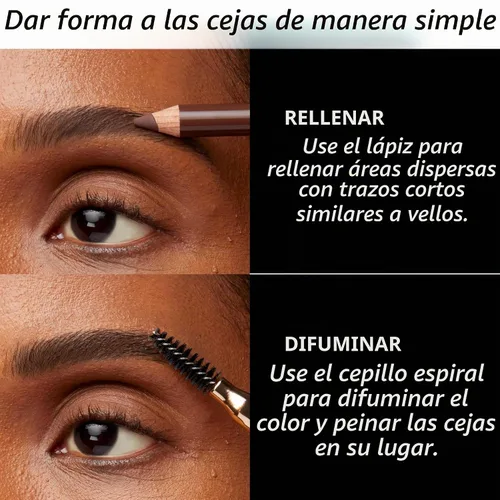 Vista 4 de LAURA GELLER NEW YORK Bravo Brows - Lápiz suave + cepillo, color rubio
