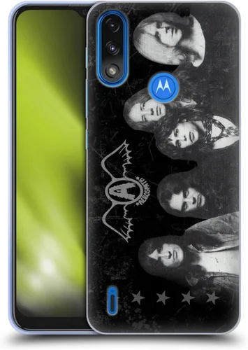 Vista 49 de Head Case Designs Officially Licensed Aerosmith 1987 Permanent Vacation Black and White Gel Case [Military Grade Protection] Compatible with Moto E7