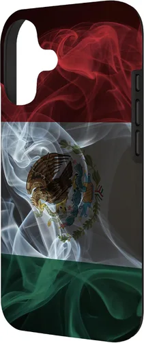 Vista 2 de Smoky Mexico Flag - Funda para iPhone 17 con diseño de orgullo mexicano ahumado