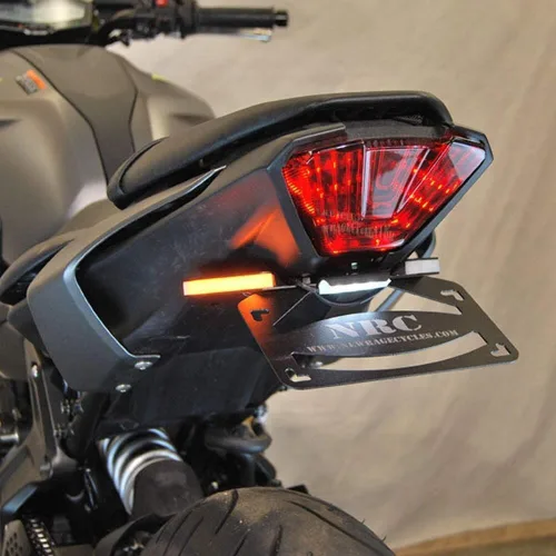 Vista 2 de New Rage Cycles Eliminador de guardabarros compatible con Yamaha MT-07 (2018-presente) Relé intermitente LED 2018-2020