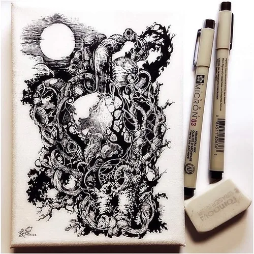 Vista 7 de Sakura Pigma Micron Fineliners - Bolígrafo de punta fina suave y ligera, dibujo de manga, 0.010 in, 8 bolígrafos de colores surtidos (01 color)
