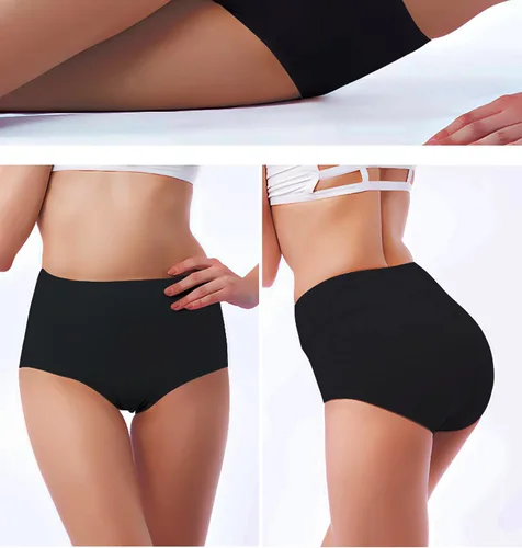 Vista 4 de Ropa interior lavable para incontinencia de absorción para mujer, color negro