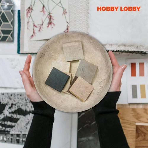 Vista 5 de Hobby Lobby Cuenco decorativo de cerámica gris claro envejecido