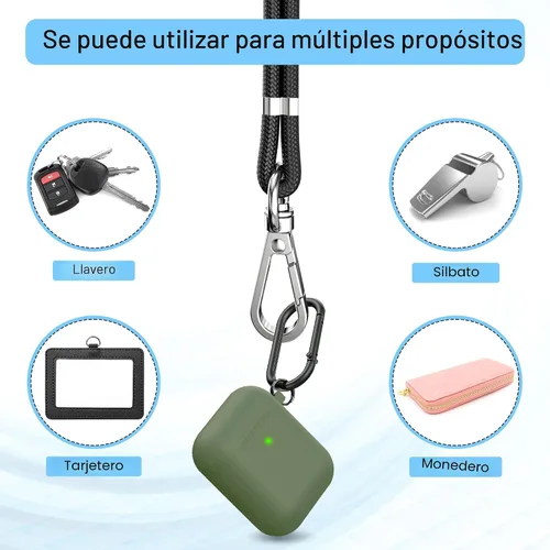 Vista 4 de Cordon para teléfono celular, cordon cruzado para teléfono con correa de cuello ajustable y paquete de 2 correas de muñeca para teléfono con parches