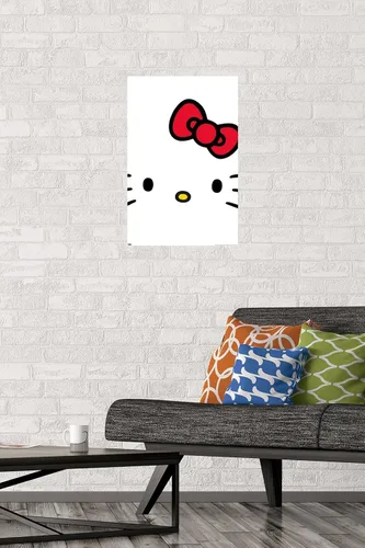 Vista 2 de Trends International Hello Kitty and Friends: 21 Over The Top - Póster de pared de Hello Kitty, 22.4 pulgadas de largo x 14.7 W, versión premium sin
