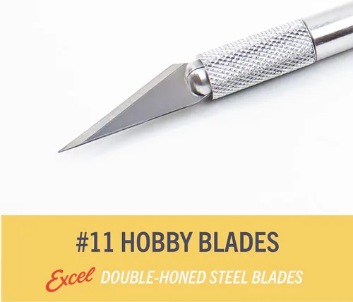 Vista 3 de Excel Blades #11 Paquete de 15 cuchillas de repuesto para cuchillos artesanales con dispensador