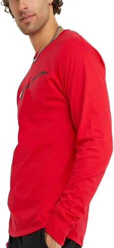 Vista 3 de Champion Camiseta clásica de manga larga suave y cómoda para hombre (regular o grande y alto)