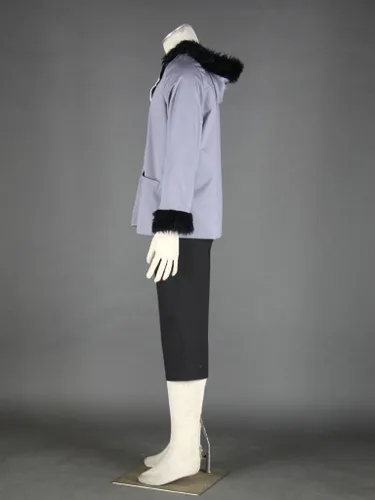 Vista 9 de Anime Inuzuka Cosplay kiba - Abrigo gris con capucha para hombre, disfraz de Halloween