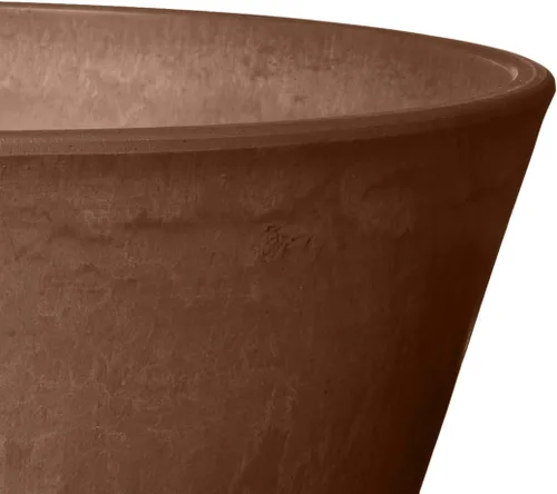 Vista 7 de Arcadia Garden Products PSW Pot Collection TD25C - Maceta compuesta de plástico/piedra/madera de bulbo poco profundo