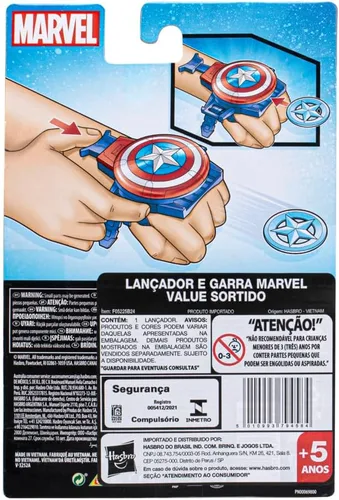 Vista 3 de Marvel Captain America Disc Blaster, juguete de mano de juego de rol
