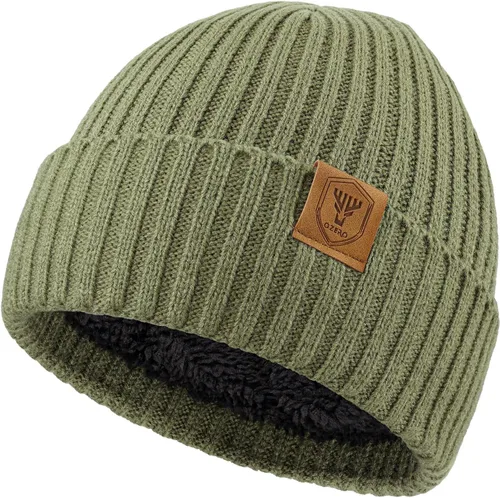 Vista 17 de OZERO Gorro de Punto de Invierno, Gorro Térmico Grueso de Forro Polar para Hombres y Mujeres