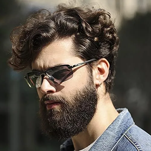 Vista 6 de YIMI Gafas de sol polarizadas fotocromáticas para conducción z87 para hombres y mujeres gafas de seguridad de día y noche