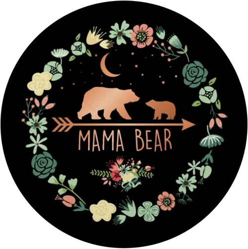 Vista 3 de Mama Bear - Enchufe con diseño de flores, color oro rosa