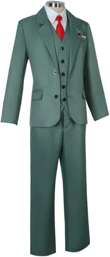 Vista 5 de TAEULIM Loid Forger - Disfraz de cosplay Loid Forger, uniforme completo de Halloween para hombre
