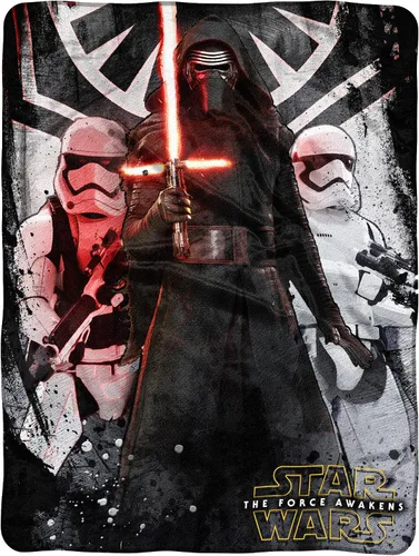 Vista 15 de Star Wars, Disney, The Force Awakens - Manta Micro Raschel, 46 x 60 pulgadas, multicolor Niño llegó