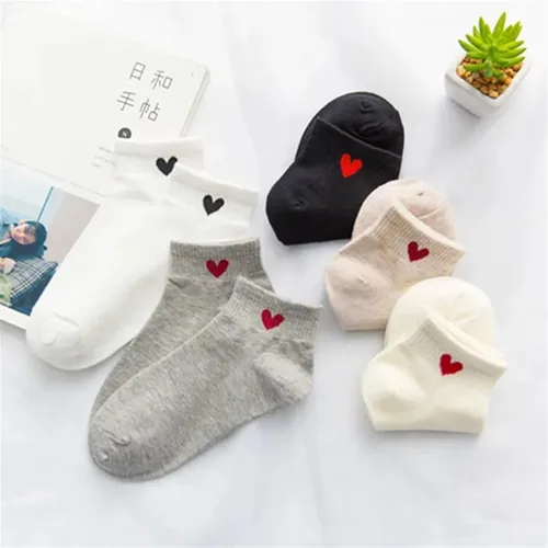 Vista 5 de TRENIS 5 pares de calcetines de mujer de algodón corto primavera verano transpirable casual tobillo