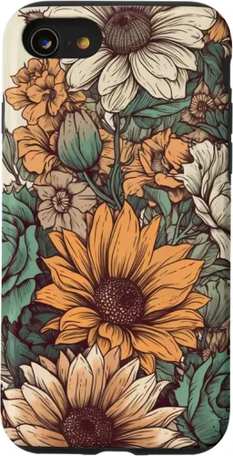 Vista 18 de Western Boho Leopard Sunflowers Cactus Funda Rodeo Cowgirl para iPhone 17